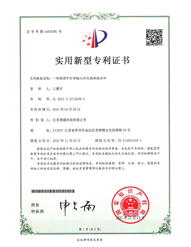 一种乘用车行李舱大开孔线束组合件.jpg